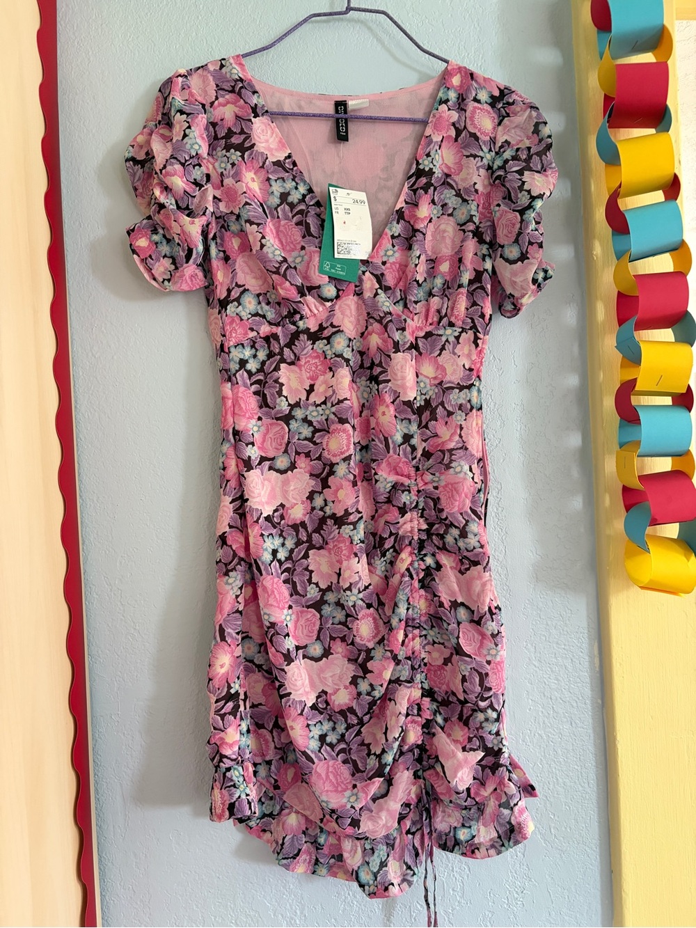 NWT 80s vintage inspired dress from H&M size xxs